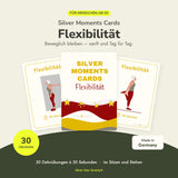 Silver Moments Cards Flexibilität – Kartenset mit 30 Dehnübungen ab 50 und Aufbewahrungsbox, Made in Germany
