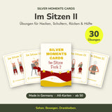 Silver Moments Cards Im Sitzen II – Kartenset mit 30 Übungen im Sitzen für Nacken, Schultern, Rücken und Hüfte ab 50, Made in Germany