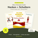 Silver Moments Cards Nacken + Schultern: Kartenset mit 30 Übungen für Nacken und Schultern ab 50, Made in Germany