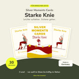 Silver Moments Cards Starke Knie: Kartenset mit 30 Knieübungen in 3 Leveln für Menschen ab 50, Made in Germany