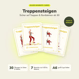 Silver Moments Cards Treppensteigen – Kartenset mit 30 Übungen für sichere Schritte auf Treppen und Bordsteinen ab 50, Made in Germany