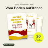 Silver Moments Cards Vom Boden aufstehen – Kartenset mit 30 Übungskarten im A6-Format für Menschen ab 50, Made in Germany