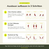 Ausdauer aufbauen in 3 Schritten: 3 bis 4 Karten wählen, je 1 bis 3 Minuten bewegen, zweimal am Tag
