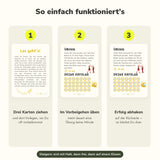 So funktionieren die Balance-Karten: ziehen, üben, abhaken