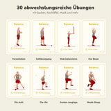 Überblick über 8 der 30 Balance-Übungen
