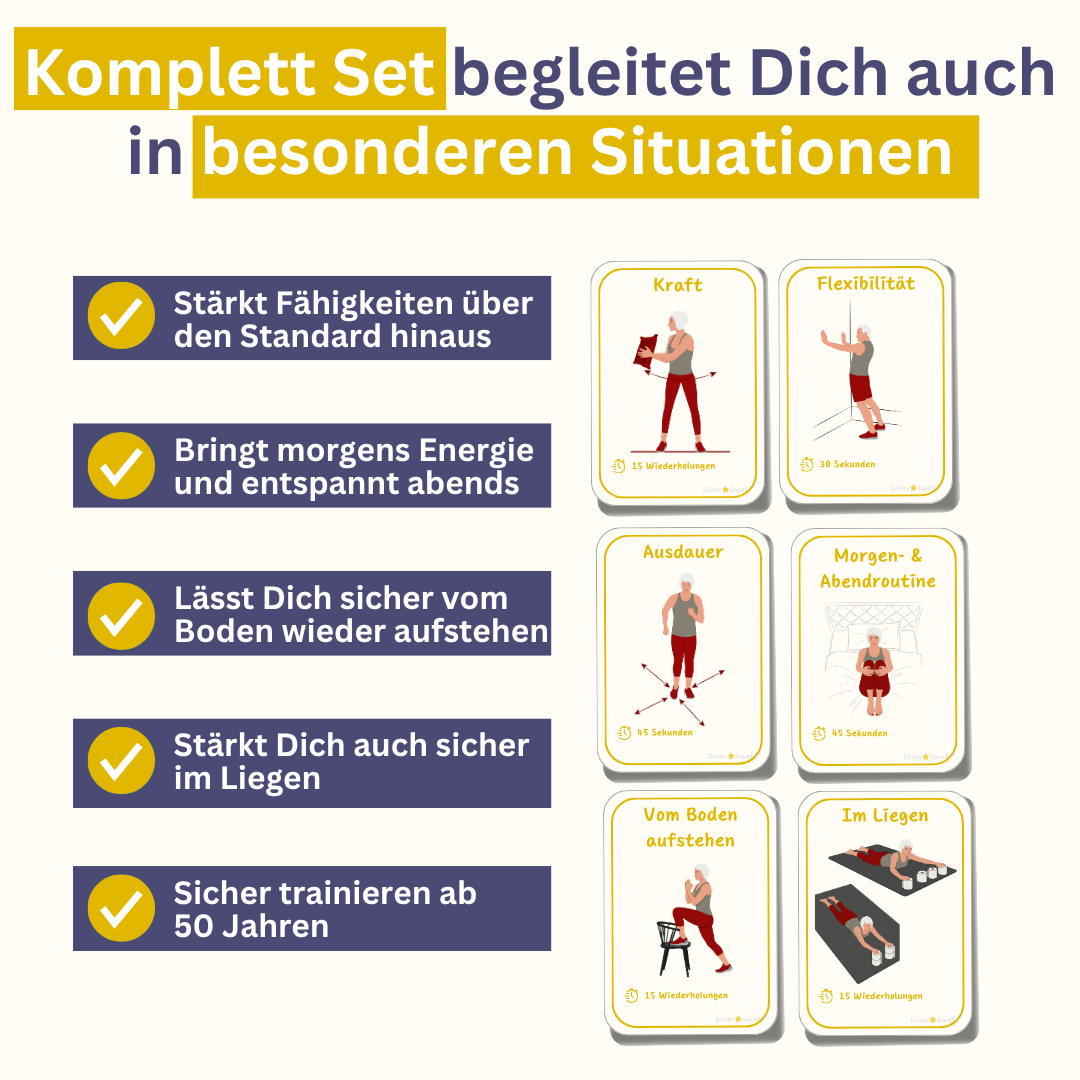 Im Stehen Set Silver Moments Cards