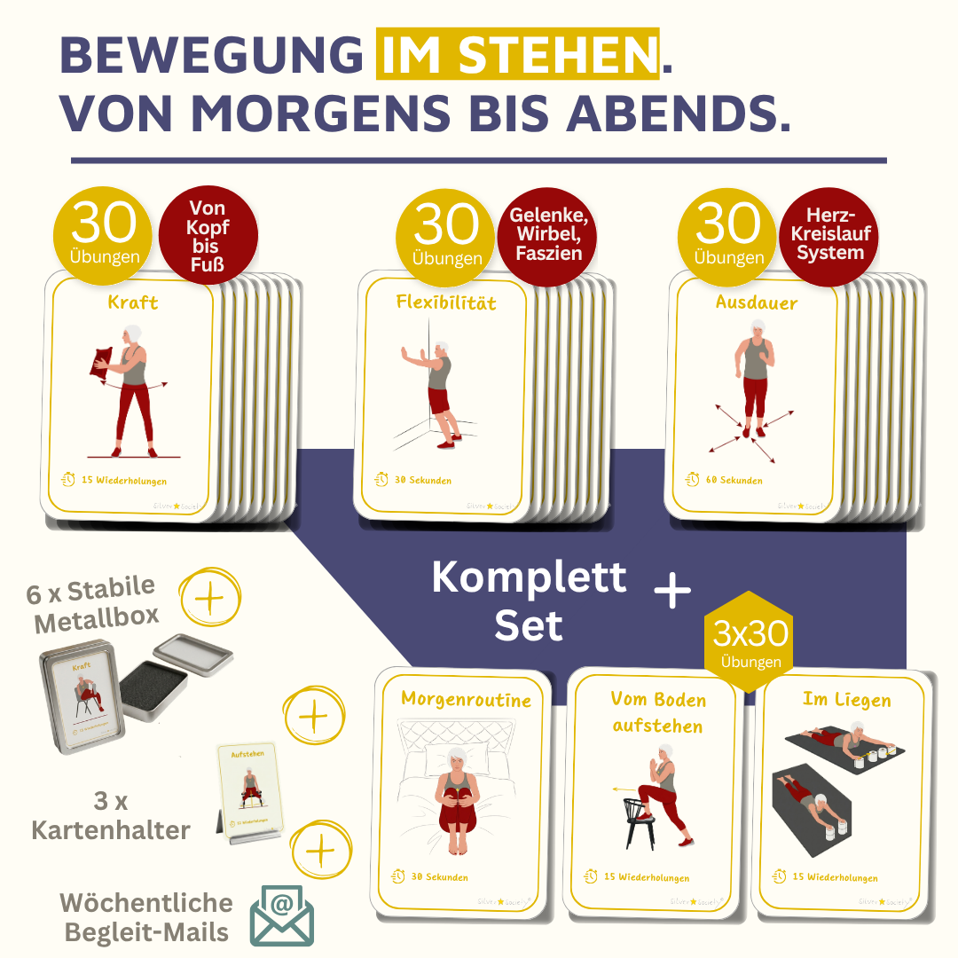 Im Stehen Set Silver Moments Cards