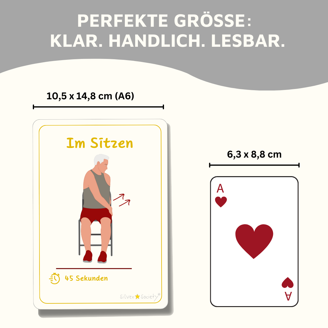 Im Sitzen (Kraft & Flexibilität) Silver Moments Cards