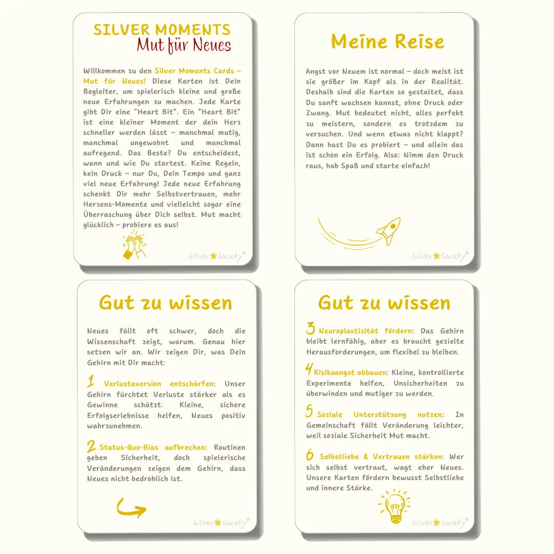 Mut für Neues - Silver Star Society®